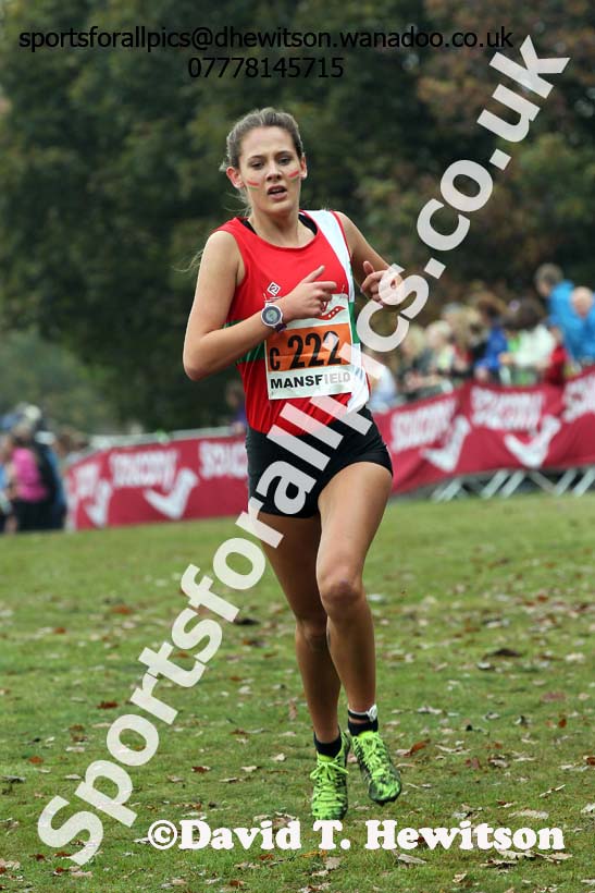 Junior women, National Cross Country Relays, Berry Park, Mansfield. Photo: David T. Hewitson/Sports for All Pics